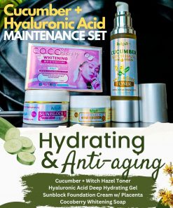 CUCUMBER AND HYALURONIC ACID HYDRATING AND ANTIAGING MAINTENANCE SET