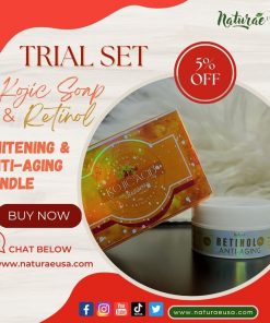 TRIAL SET KOJIC Acid Soap AND RETINOL Anti-aging Cream